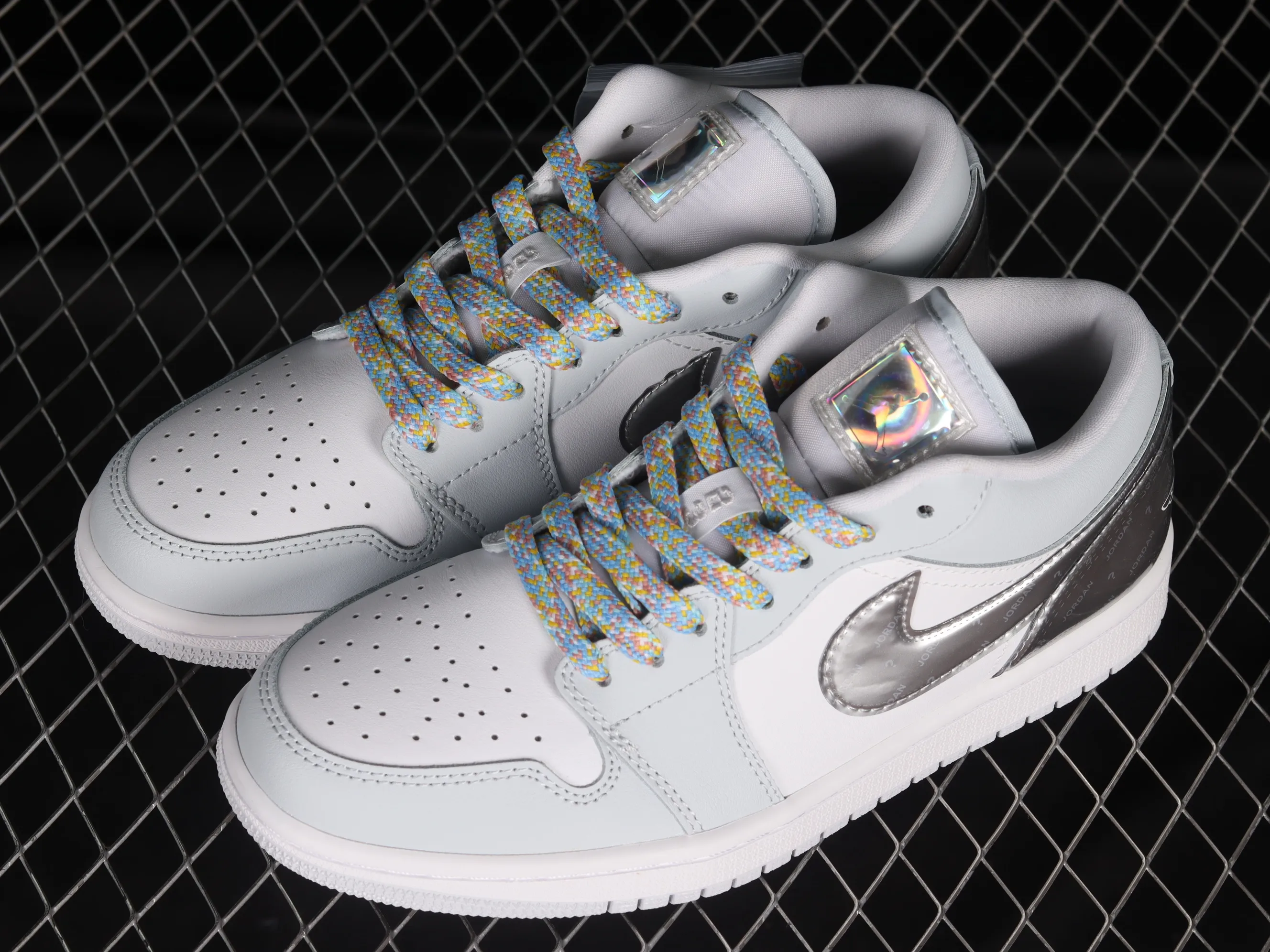 All Categories Air Jordan Jordan Series Basketball Shoes Air Jordan 1 Low Z Edition Air Jordan 1 Low "Gcel" AJ1 Joe 1 Silver Sports Culture Basketball Shoes DX6070-101